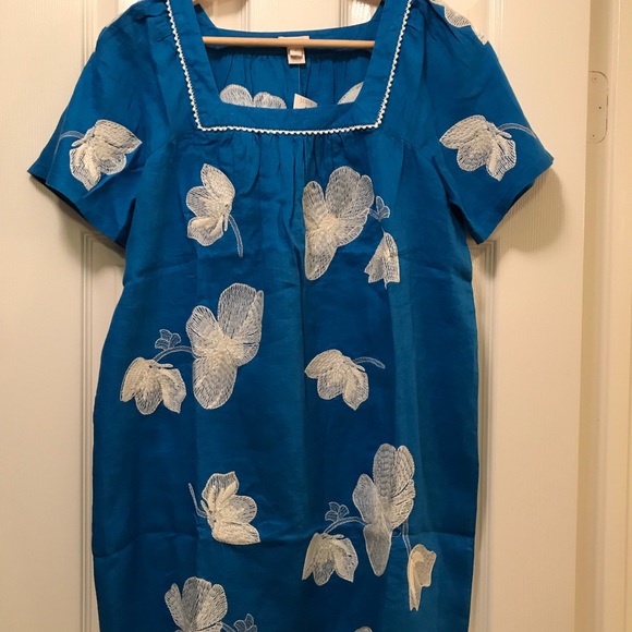 J. Crew Flower Embroidered Knit Dress BNWT - Picture 2 of 4